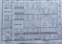 جدول الفصل الدراسى الثانى للعام الجامعى 2015/2014