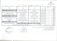 جدول مواعيد الامتحانات (العملية والشفهية )للطلاب الوافدين للفصل الدراسي الثانى للعام الجامعى  2016/2015م