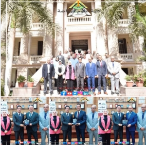 جامعة بنها تكرم أفضل الباحثين وأعضاء اللجنة المنظمة للمؤتمر السنوي الرابع للدراسات العليا في العلوم الإنسانية