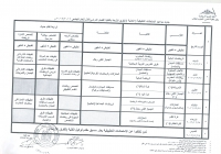 جدول الإمتحانات الشفوية للمواد النظرية للفرق الاربعة بالكلية الفصل الدراسي الاول للعام الجامعى 2016/2017م