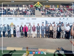 رئيس جامعة بنها يشهد تحية العلم بأول أيام العام الدراسي الجديد 2025/9/20م