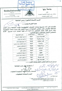 نسبة الانجاز بكل وحدة خدمات تكنولوجية خلال الربع الاول للعام الجامعى 2014/2015