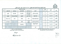 جدول امتحان الدراسات العليا للعام الجامعى 2018/2017 مايو بنين (الدور الثانى)