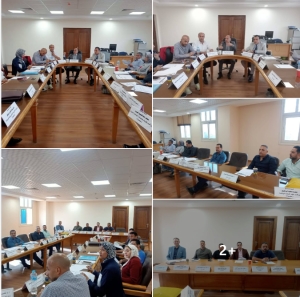 عميد كلية علوم الرياضة جامعة بنها  الاستاذ الدكتور اسامه صلاح فؤاد يترأس الاجتماع الشهري لمجلس الكلية شهر نوفمبر٢٠٢٥م