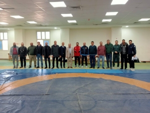 تفقد عميد كلية علوم الرياضة ا.د/اسامه صلاح فؤاد  اول يوم امتحانات العملى للفصل الدراسي الاول للعام الجامعى 2026/2025م