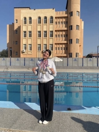 فوز الطالبة  منه الله احمد السخن طالبه في فرقه ثانية