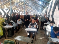 تفقد السيد الاستاذ الدكتور  عميد كلية علوم الرياضة جامعة بنها للاولى ايام الاختبارات