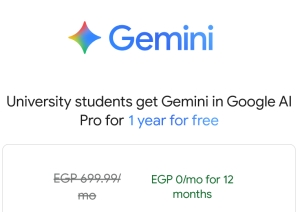 لطلاب الجامعات المصرية .. اشتراك مجاني لمدة عام كامل من شركة جوجل في مجال الذكاء الاصطناعي
