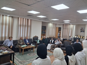 لجنة وزارة التعليم العالي تشيد بمنظومة اختبارات القدرات بكلية علوم الرياضة